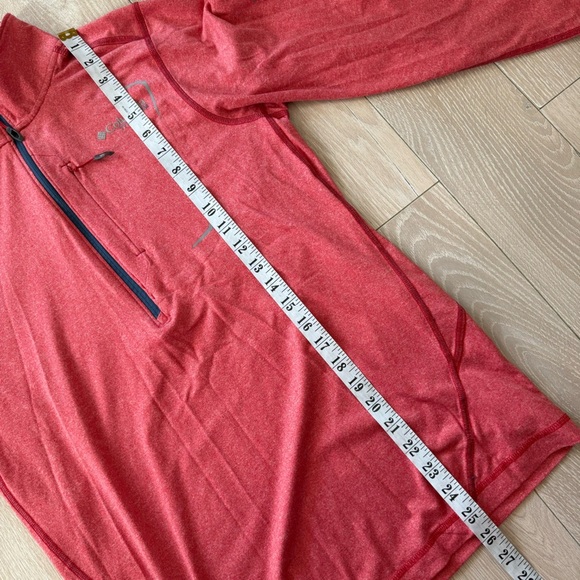 Columbia Diamond Peak 1/2 Zip Long Sleeve Sweater for Men in Red Heather Size S - Picture 3 of 15